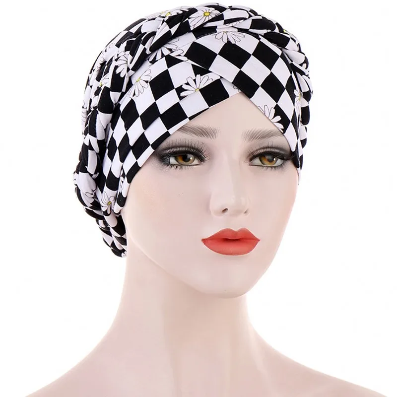 Muslim Fashion Turban Caps For Women Twist Braid Floral Print Inner Hijab Caps Headscarf 2021 New Streetwear Islamic Bonnet Hats 
Muslim Fashion Turban Caps For Women Twist Braid Floral Print Inner Hijab Caps Headscarf 2021 New Streetwear Islamic Bonnet Hats