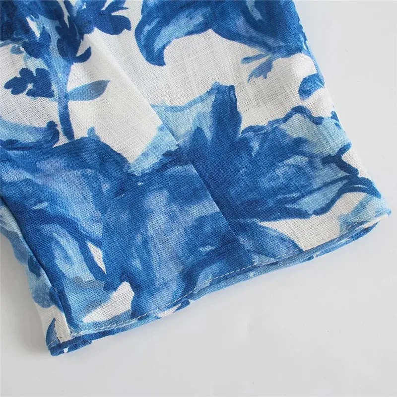 PSEEWE Za Floral Female Jumpsuit Blue Long JumpsuitWoman Summer Fashion Bow Cut Out Short Sleeve Casual Romper Women Outfit
PSEEWE Za Floral Female Jumpsuit Blue Long JumpsuitWoman Summer Fashion Bow Cut Out Short Sleeve Casual Romper Women Outfit