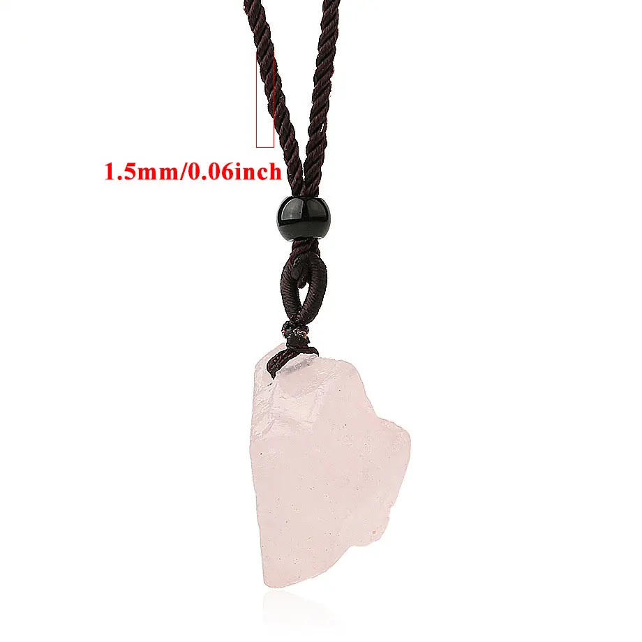 Trendy Geometric Irregular Natural Stone Pendant Necklace with Rope Chain Jewelry for Men or Women
Trendy Geometric Irregular Natural Stone Pendant Necklace with Rope Chain Jewelry for Men or Women