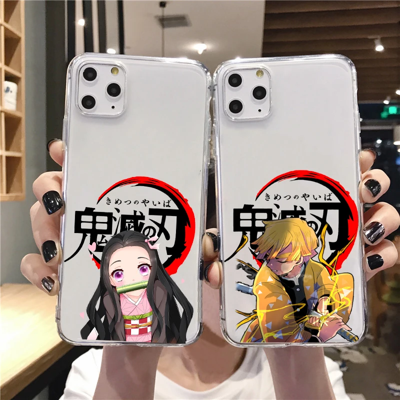 Cute Anime Demon Slayer Transparent TPU Soft silicone phone case For iPhone 12MINI 11 PRO MAX 12pro MAX Xs MAX XR 8 7plus SE
Cute Anime Demon Slayer Transparent TPU Soft silicone phone case For iPhone 12MINI 11 PRO MAX 12pro MAX Xs MAX XR 8 7plus SE
