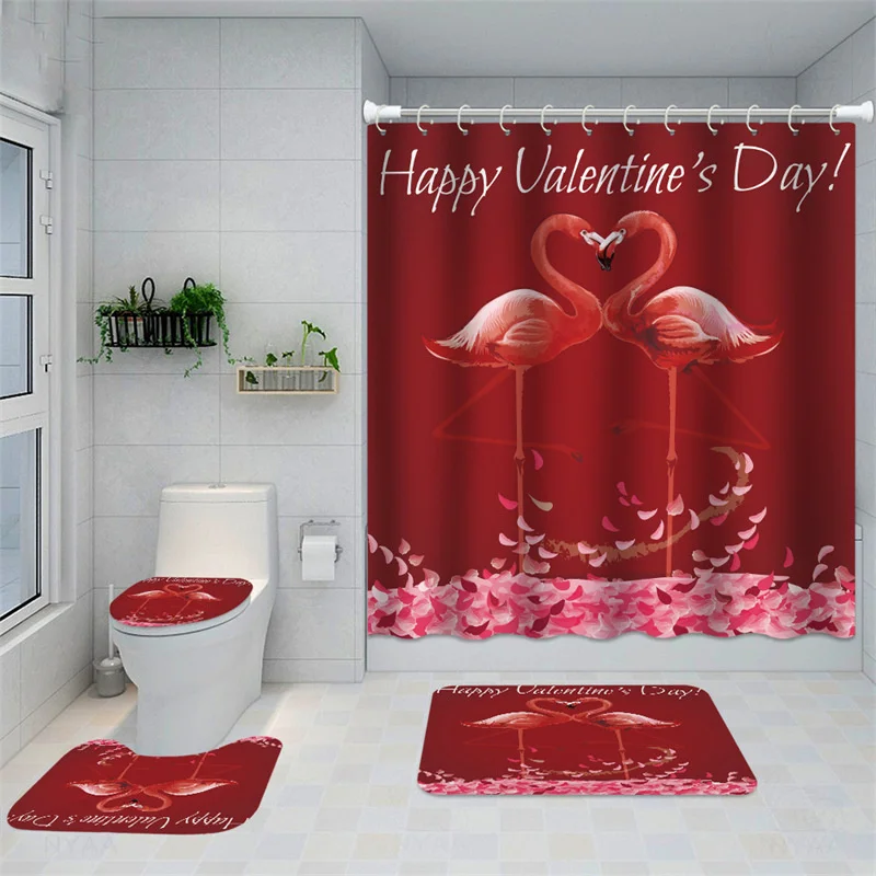 Red Flamingo Animal Shower Curtain With Non Slip Rug Mat Bathroom Curtains Waterproof Polyester Bathroom Curtain With Hooks Hot
Red Flamingo Animal Shower Curtain With Non Slip Rug Mat Bathroom Curtains Waterproof Polyester Bathroom Curtain With Hooks Hot