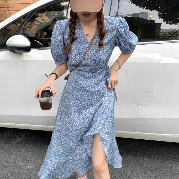 Casual Summer Short Sleeve Long Midi Dresses Vintage Lace up Printing Ruffles A LINE Woman Dress YOU711 
Casual Summer Short Sleeve Long Midi Dresses Vintage Lace up Printing Ruffles A LINE Woman Dress YOU711