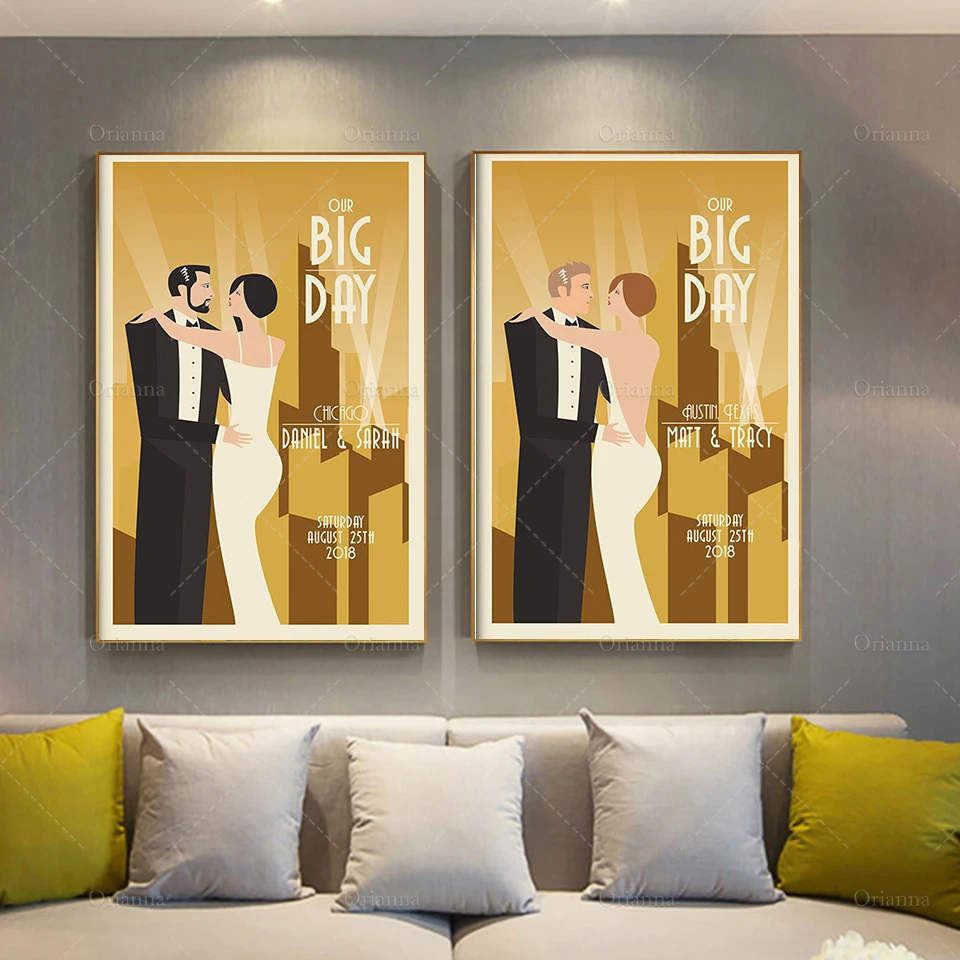 Unique Wedding Gift Couple Portrait Gold Wedding Poster, Golden Art Deco Gift, Modern Home Decor Wall Art Prints Canvas
Unique Wedding Gift Couple Portrait Gold Wedding Poster, Golden Art Deco Gift, Modern Home Decor Wall Art Prints Canvas