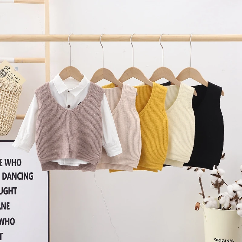 Autumn Spring Children's Vest New Boys And Girls Knitted Waistcoat Korean Style Baby Vest For Baby
Autumn Spring Children's Vest New Boys And Girls Knitted Waistcoat Korean Style Baby Vest For Baby