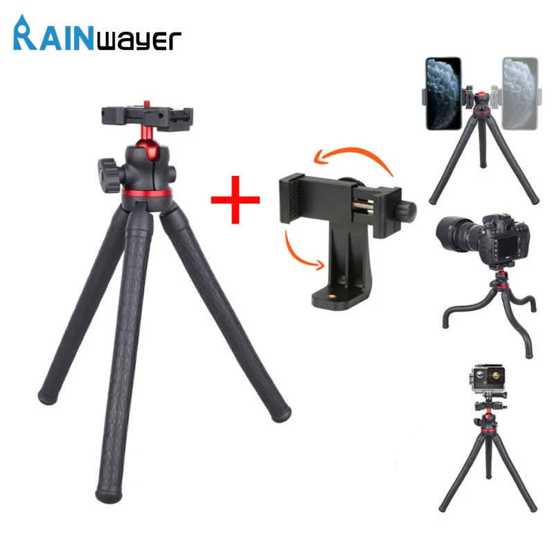Flexible Tripod For Phone holder SLR DSLR Camera Octopus Tripod Extend 1/4'' Screw Smartphone Tripod three feet for phone
Flexible Tripod For Phone holder SLR DSLR Camera Octopus Tripod Extend 1/4'' Screw Smartphone Tripod three feet for phone