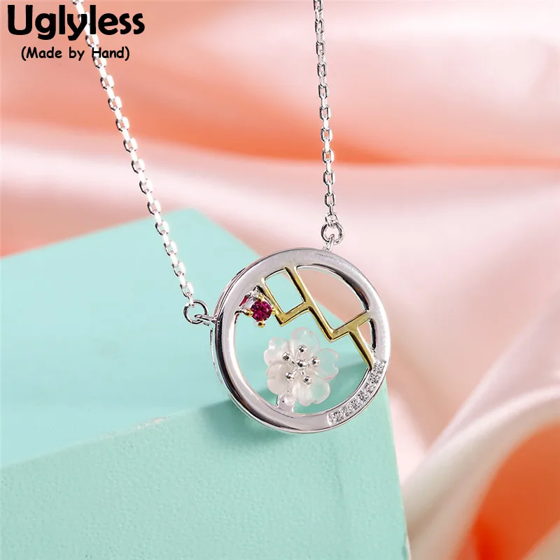 Uglyless Grilles Oriental Aesthetics Crystal Plum Blossom Chokers Necklaces for Women 925 Glossy Silver Pendants + Chains Floral
Uglyless Grilles Oriental Aesthetics Crystal Plum Blossom Chokers Necklaces for Women 925 Glossy Silver Pendants + Chains Floral