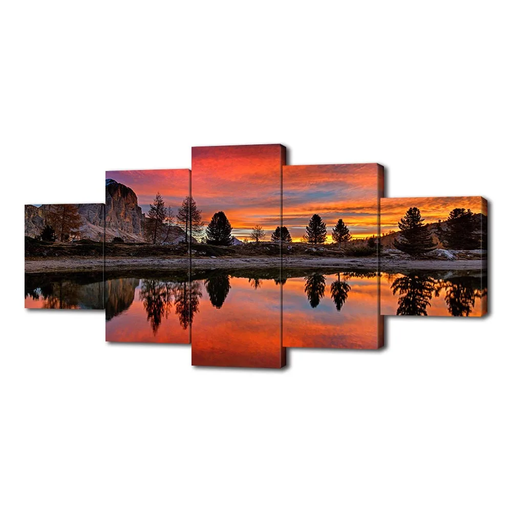 Modern Canvas Painting Mountains Nature Reflection Posters and Prints Wall Art Picture for Living Room Home Decor with Frame
Modern Canvas Painting Mountains Nature Reflection Posters and Prints Wall Art Picture for Living Room Home Decor with Frame