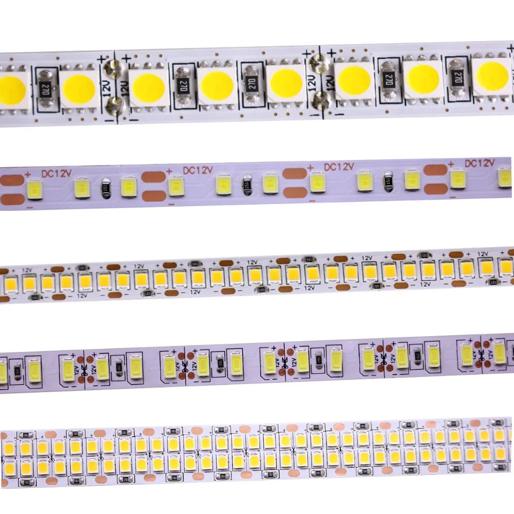 SMD 2835 5630 5050 60/120 светодиодный 240/480LED s/m RGB ная лента 5 м 300/600/1200/2400LED s/M DC12V 24V W
