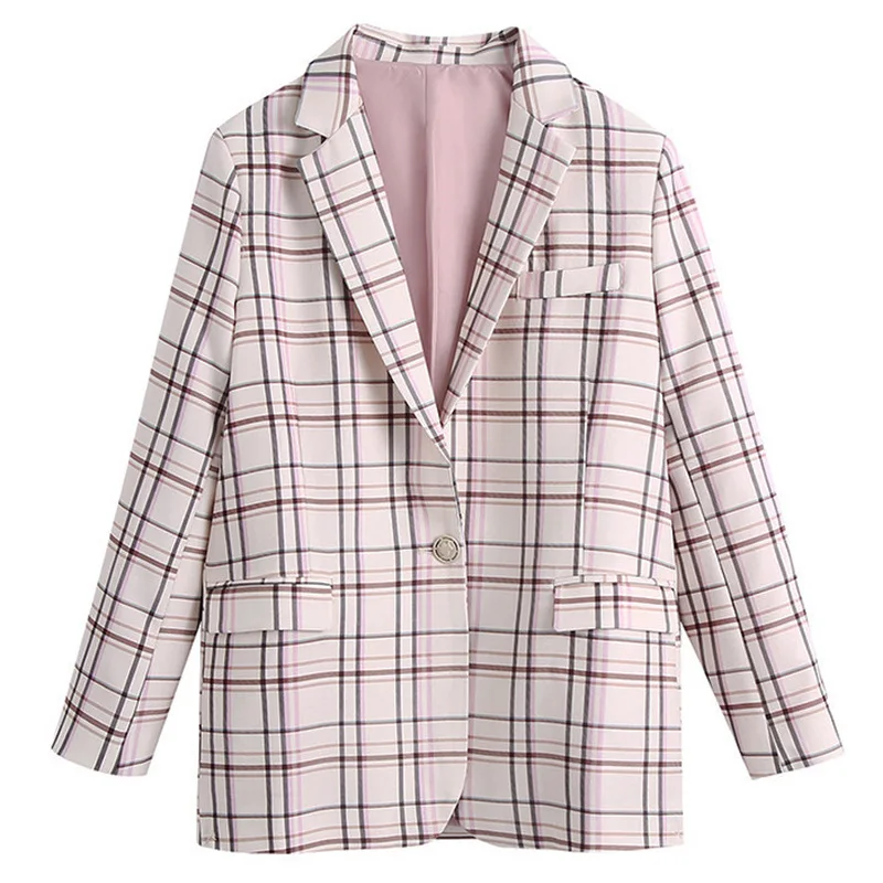 2021 spring new casual fashion women's suit JK college style loose straight jacket
2021 spring new casual fashion women's suit JK college style loose straight jacket