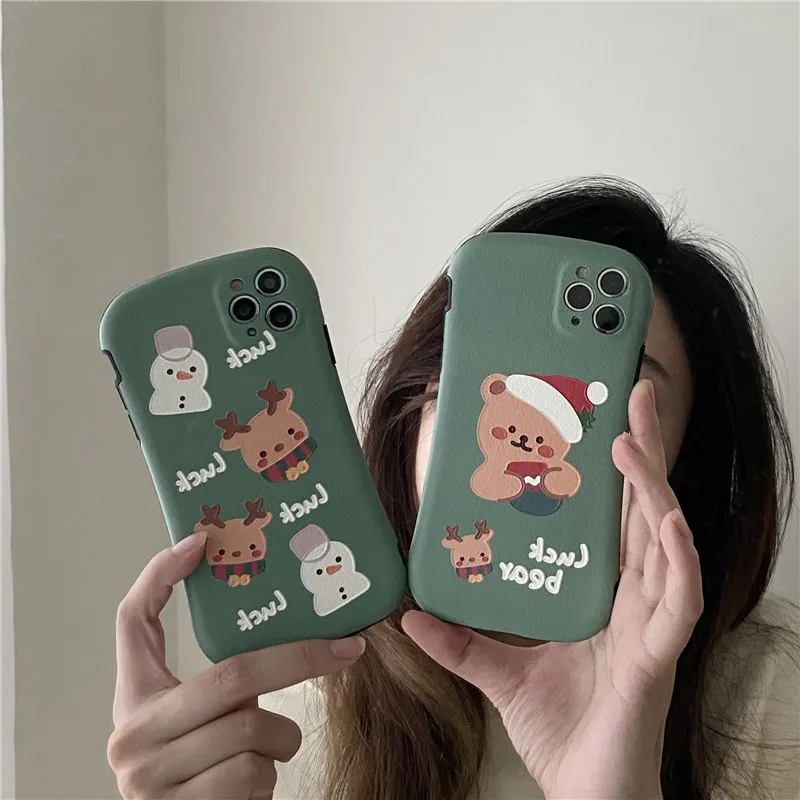 Christmas bear Silicone Soft Phone Back Cover for iPhone 11 12 Mini Pro Max XS Max XR X 7 8 Plus SE 2020 Matte Case Coque
Christmas bear Silicone Soft Phone Back Cover for iPhone 11 12 Mini Pro Max XS Max XR X 7 8 Plus SE 2020 Matte Case Coque