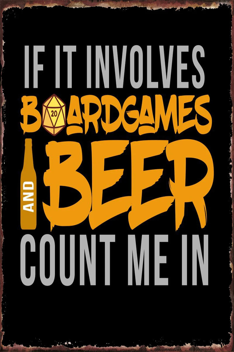 Board Games And Beer Nerd Vintage Metal Sign Tin Sign Tin Plates Wall Decor Room Decoration Retro For Pub Home Club Man Cave
Board Games And Beer Nerd Vintage Metal Sign Tin Sign Tin Plates Wall Decor Room Decoration Retro For Pub Home Club Man Cave