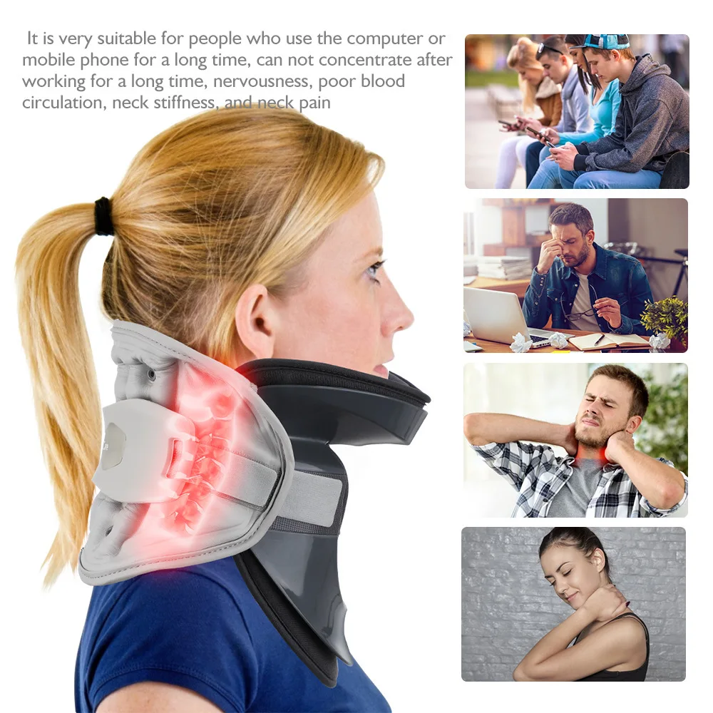 Infrared Heating Cervical Traction Stretching Neck Support Brace Electric Hot Compression Neck Spine Stretch Collar Pain Relif
Infrared Heating Cervical Traction Stretching Neck Support Brace Electric Hot Compression Neck Spine Stretch Collar Pain Relif