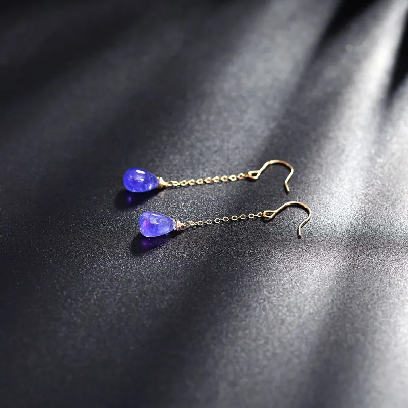 DAIMI Tanzanite Long Earrings 14K Gold Filled Simple Valentine's Day Gift For Girlfriend Earrings
DAIMI Tanzanite Long Earrings 14K Gold Filled Simple Valentine's Day Gift For Girlfriend Earrings