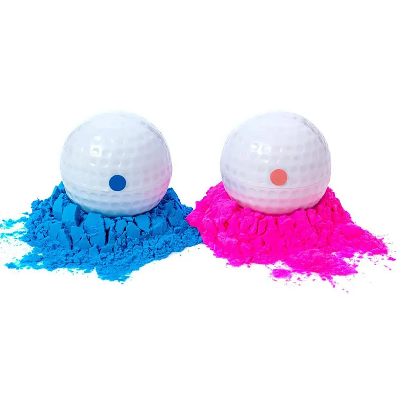 

2Pcs Birthday Party Gender Reveal Powder Balls Banquet Smoke Powder Bombs The Gender Of PROM Supplies Reveals Golf