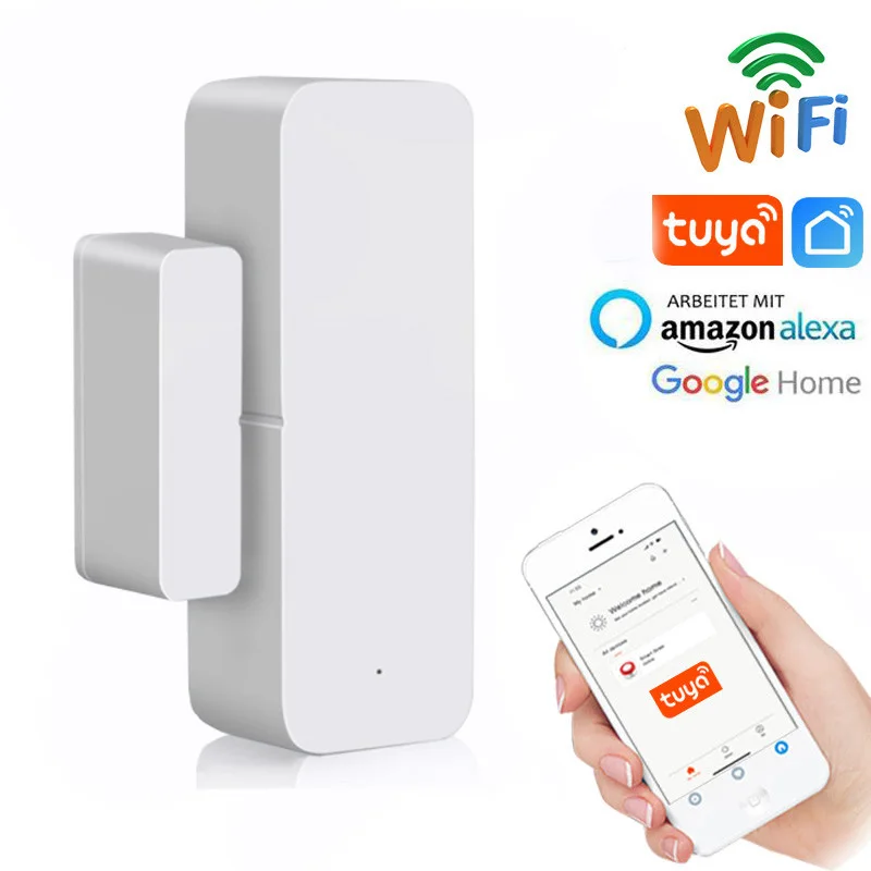 Tuya WiFi Door Sensor Smart Door Open/Closed Detectors, Smart Life APP Wifi Window Sensor Work With Alexa Google Home
Tuya WiFi Door Sensor Smart Door Open/Closed Detectors, Smart Life APP Wifi Window Sensor Work With Alexa Google Home