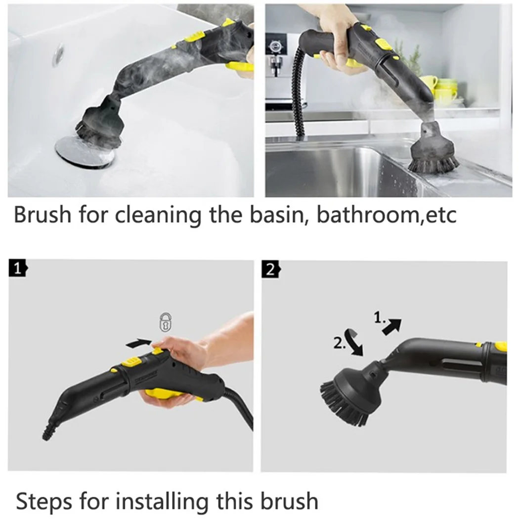 Черная круглая щетка в сборе для Karcher SC 1 EasyFix SC 5,800 C, сменный пароочиститель премиум класса 2,863-022,0
Черная круглая щетка в сборе для Karcher SC 1 EasyFix SC 5,800 C, сменный пароочиститель премиум класса 2,863-022,0