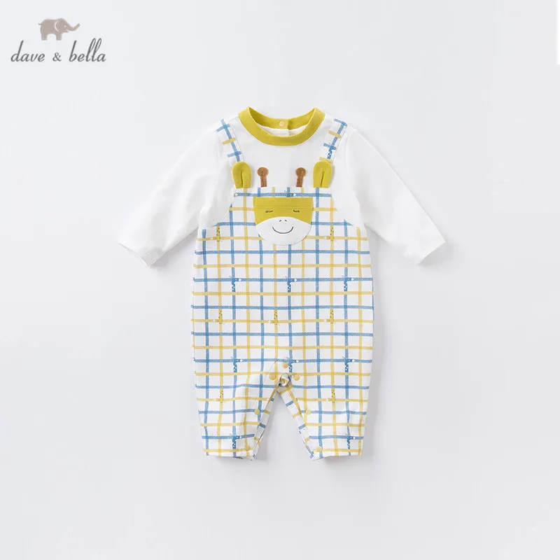 DBH14285 dave bella autumn new born baby boys fashion cartoon plaid jumpsuits infant toddler clothes children romper 1 piece
DBH14285 dave bella autumn new born baby boys fashion cartoon plaid jumpsuits infant toddler clothes children romper 1 piece