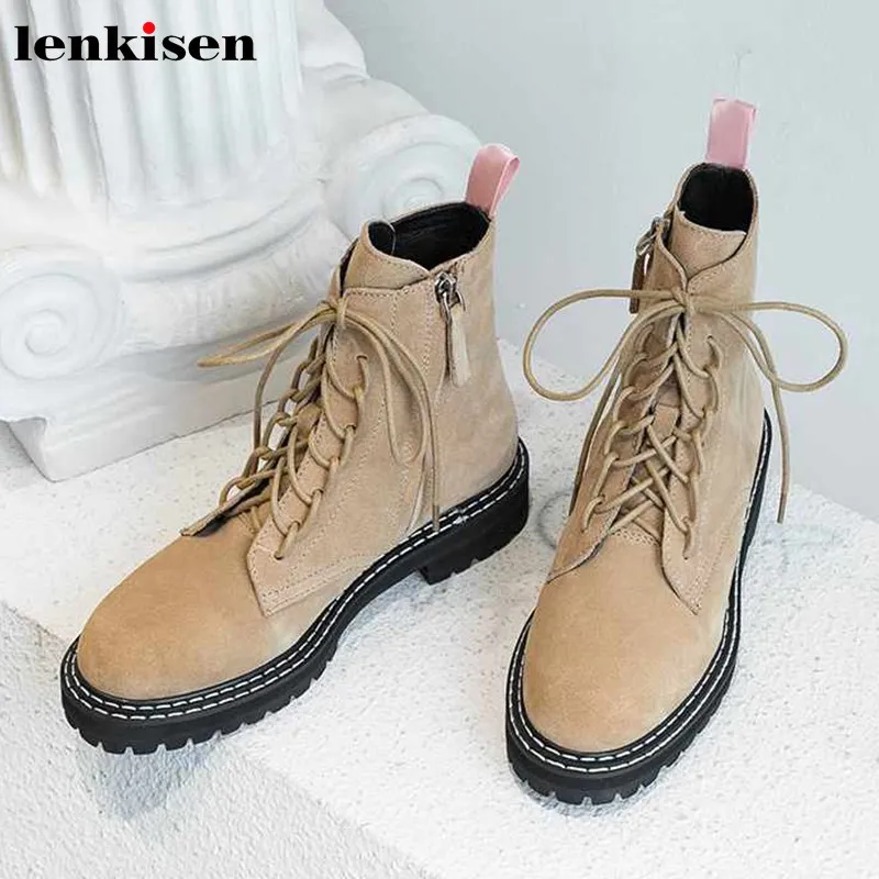 Lenkisen новые ботинки из натуральной кожи, мягкие дышащие ботинки с круглым носком на среднем каблуке, зимние теплые ботильоны на шнуровке в ст...
Lenkisen новые ботинки из натуральной кожи, мягкие дышащие ботинки с круглым носком на среднем каблуке, зимние теплые ботильоны на шнуровке в ст...