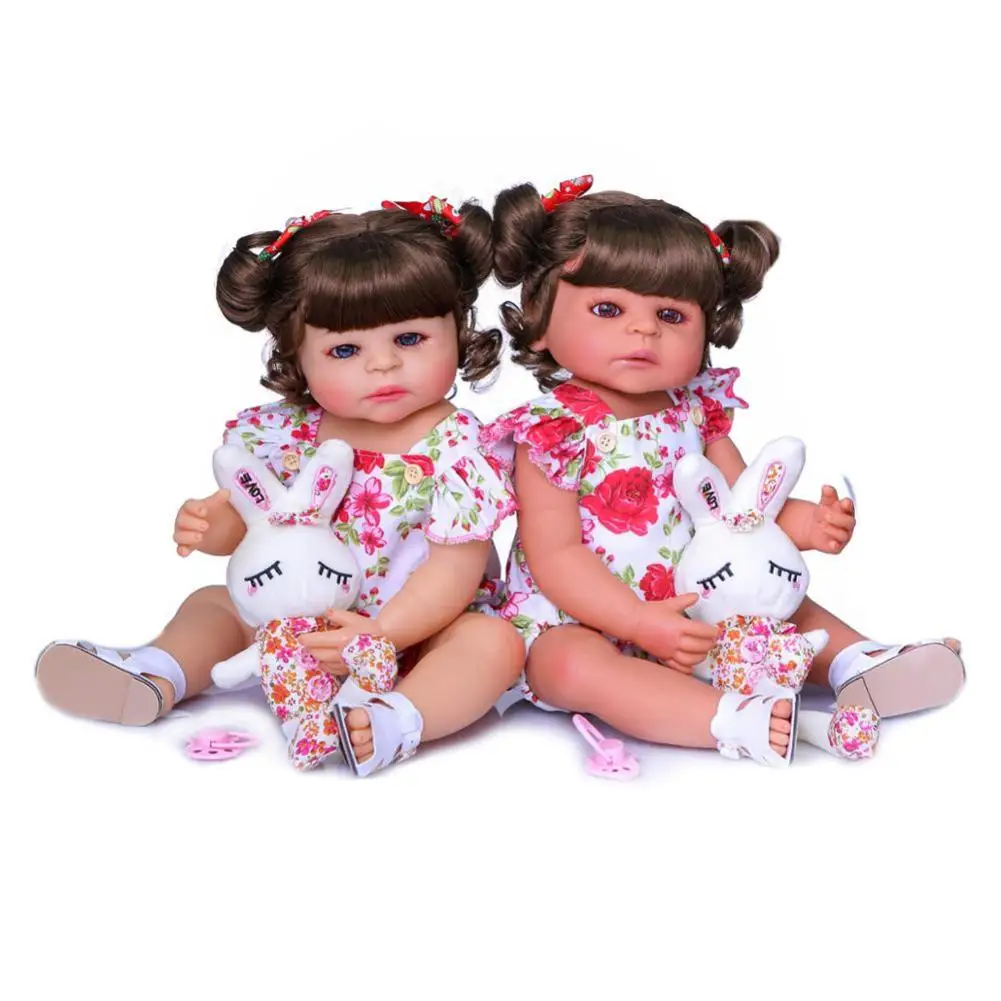 55cm Simulated Doll Reborn Baby Girl Two Colors Skin Full Body Handmade Soft Silicone Doll
55cm Simulated Doll Reborn Baby Girl Two Colors Skin Full Body Handmade Soft Silicone Doll