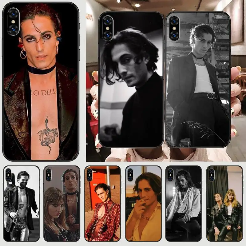 Maneskin Damiano David Phone Case For Black-Iphone 5 5s se 6 6s 7 8 11 12 X Xs Xr Pro Plus Max Mini Cover
Maneskin Damiano David Phone Case For Black-Iphone 5 5s se 6 6s 7 8 11 12 X Xs Xr Pro Plus Max Mini Cover