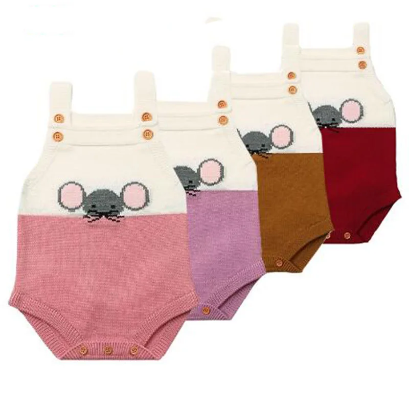 2019 Autumn Winter Kids Baby Girls Boys Sweater Bodysuit Sleeveless Camisole Little Mouse Knit Jumpsuits Clothes
2019 Autumn Winter Kids Baby Girls Boys Sweater Bodysuit Sleeveless Camisole Little Mouse Knit Jumpsuits Clothes