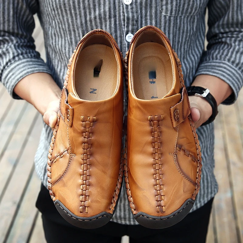 2021 High Quality Brand Men Shoes Leather Loafers Shoes Breathable Spring Autumn Casual Shoes Outdoor Non Slip Men Sneakers
2021 High Quality Brand Men Shoes Leather Loafers Shoes Breathable Spring Autumn Casual Shoes Outdoor Non Slip Men Sneakers