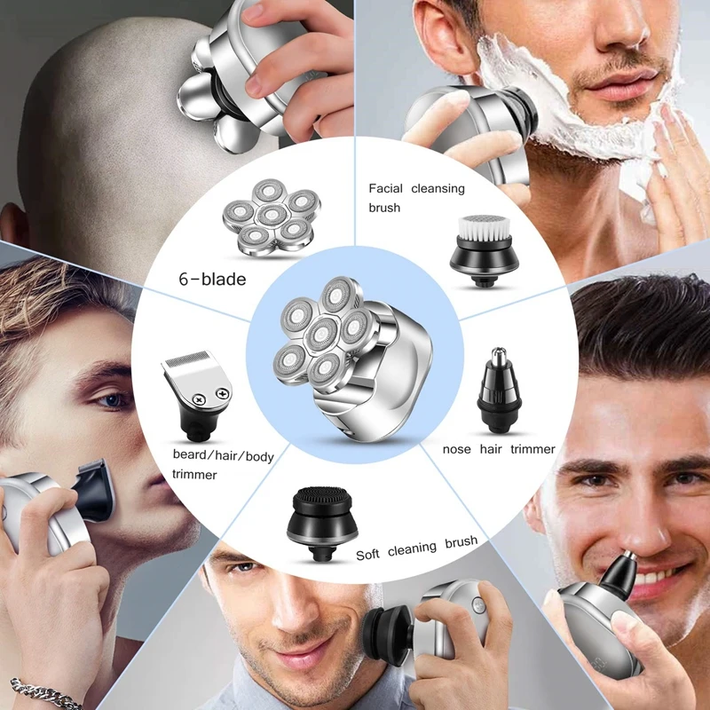 6in1 grooming kits electric shaver facial body electric razor for men wet dry hair beard bald head shaving machine rechargeable
6in1 grooming kits electric shaver facial body electric razor for men wet dry hair beard bald head shaving machine rechargeable