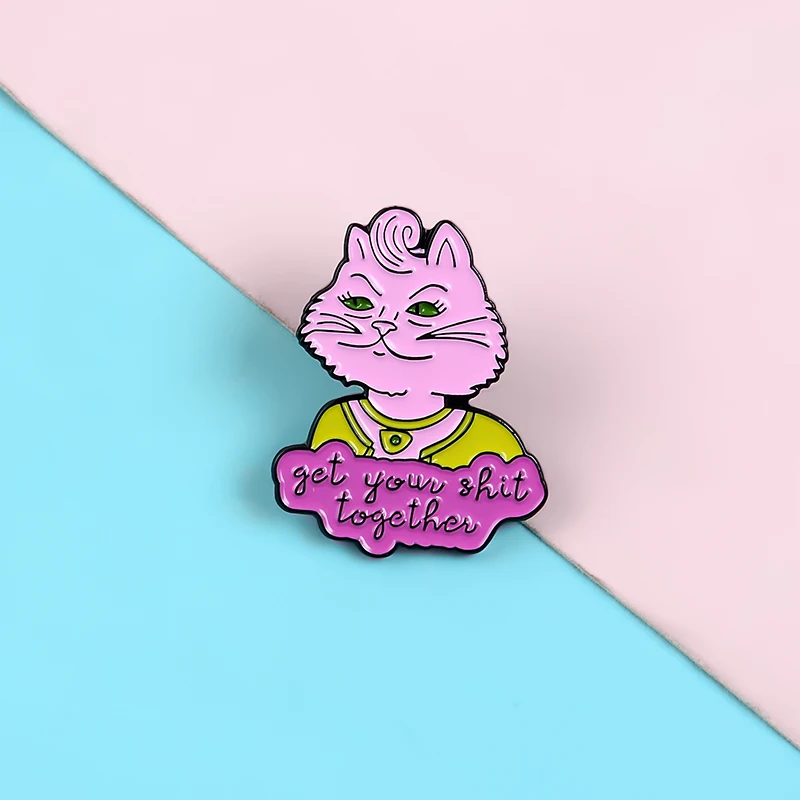 QIHE JEWELRY Pink Proud Cat Girl Brooches Pins With Funny Slogans Hard Enamel Metal Pins Denim Clothes Badges Cute Pins Gifts 
QIHE JEWELRY Pink Proud Cat Girl Brooches Pins With Funny Slogans Hard Enamel Metal Pins Denim Clothes Badges Cute Pins Gifts