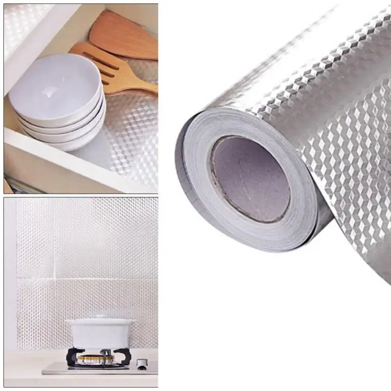 40x100/200cm Kitchen Oil-proof Waterproof Stickers Aluminum Foil Kitchen Stove Cabinet Self Adhesive Wall Sticker DIY Wallpaper
40x100/200cm Kitchen Oil-proof Waterproof Stickers Aluminum Foil Kitchen Stove Cabinet Self Adhesive Wall Sticker DIY Wallpaper