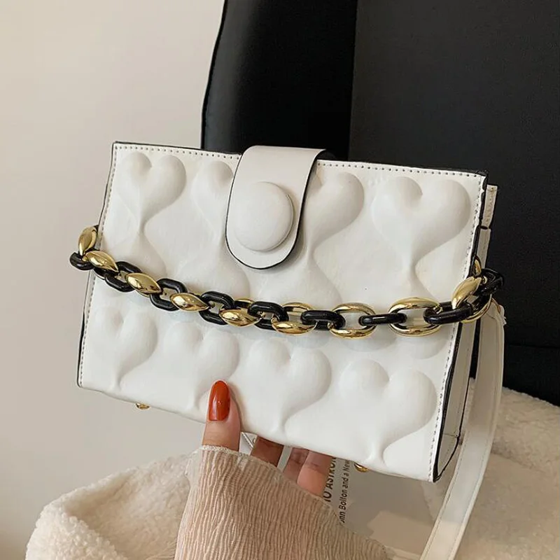 Luxury Fashion Shoulder Bag Designer Handbags 2021 New Women Bags Chain Square Crossbody Bags Solid Ladies Messenger Bags 
Luxury Fashion Shoulder Bag Designer Handbags 2021 New Women Bags Chain Square Crossbody Bags Solid Ladies Messenger Bags
