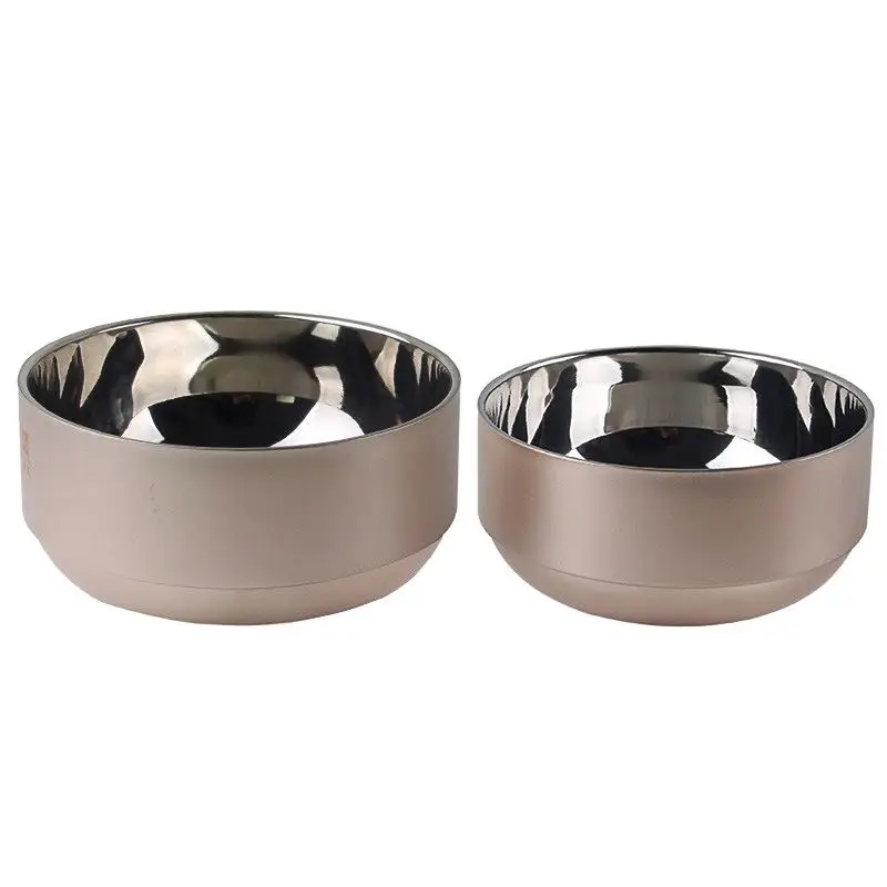 304 stainless steel bowl double insulation bowl baby shatter-resistant bowl color rose gold household rice bowl salad rice bowl 
304 stainless steel bowl double insulation bowl baby shatter-resistant bowl color rose gold household rice bowl salad rice bowl