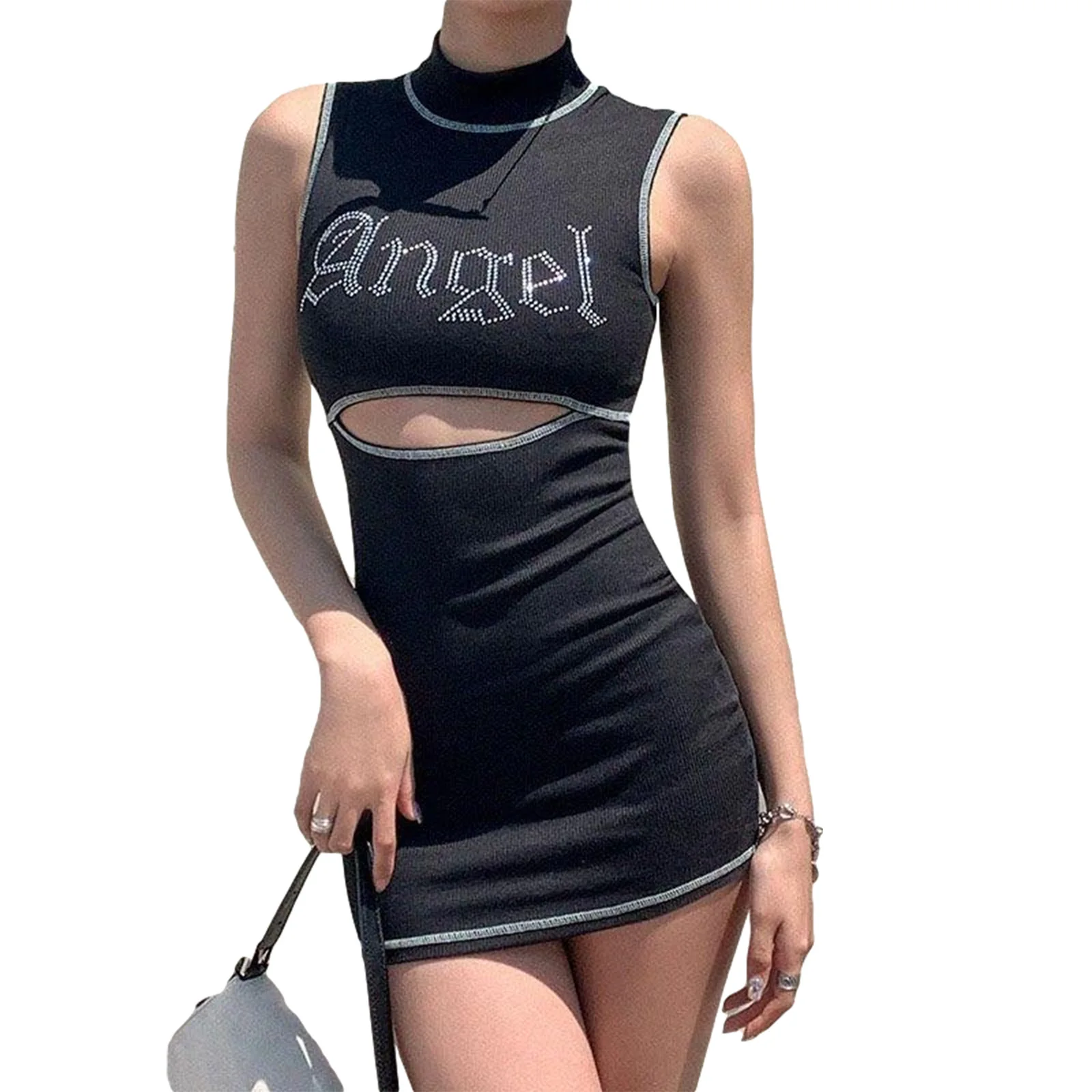 Sexy Cotton Sleeveless Midriff-Baring Dress Slim Hollow Out Mini Dresses Casual Clothing Party Outfits Mujer 2021 Spring Summer
Sexy Cotton Sleeveless Midriff-Baring Dress Slim Hollow Out Mini Dresses Casual Clothing Party Outfits Mujer 2021 Spring Summer