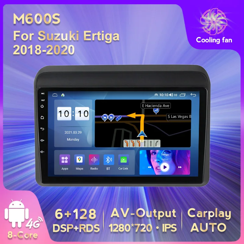 Автомобильный мультимедийный плеер 6G + 128G Android 11 RDS DSP IPS, автомобильная аудиосистема Для Suzuki Ertiga 2018-2020, мультимедийный видеоплеер 
Автомобильный мультимедийный плеер 6G + 128G Android 11 RDS DSP IPS, автомобильная аудиосистема Для Suzuki Ertiga 2018-2020, мультимедийный видеоплеер