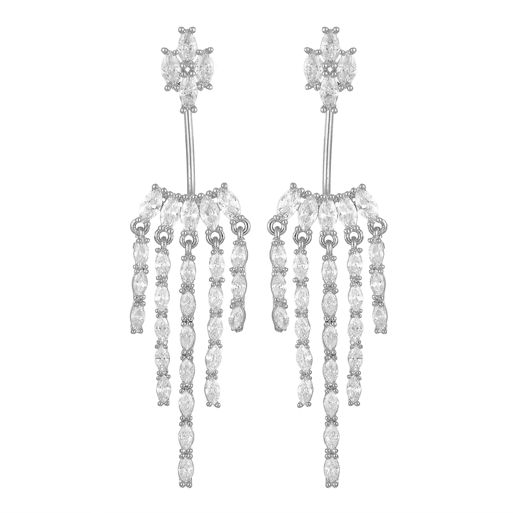 LARRAURI 2019 New Fashion Jewelry Rhinestone Sweet Detachable Silver Earrings Dubai Women Wedding Earrings Party Accessories
LARRAURI 2019 New Fashion Jewelry Rhinestone Sweet Detachable Silver Earrings Dubai Women Wedding Earrings Party Accessories