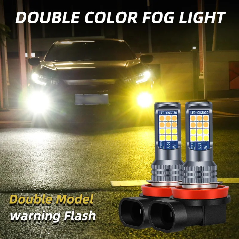 LUCKZHE 2pcs H8 H11 Led Canbus H10 H16 LED Fog lights Bulb 3030 2000LM 6000k White/3000k Golden Yellow Car Daytime Running Lamp
LUCKZHE 2pcs H8 H11 Led Canbus H10 H16 LED Fog lights Bulb 3030 2000LM 6000k White/3000k Golden Yellow Car Daytime Running Lamp