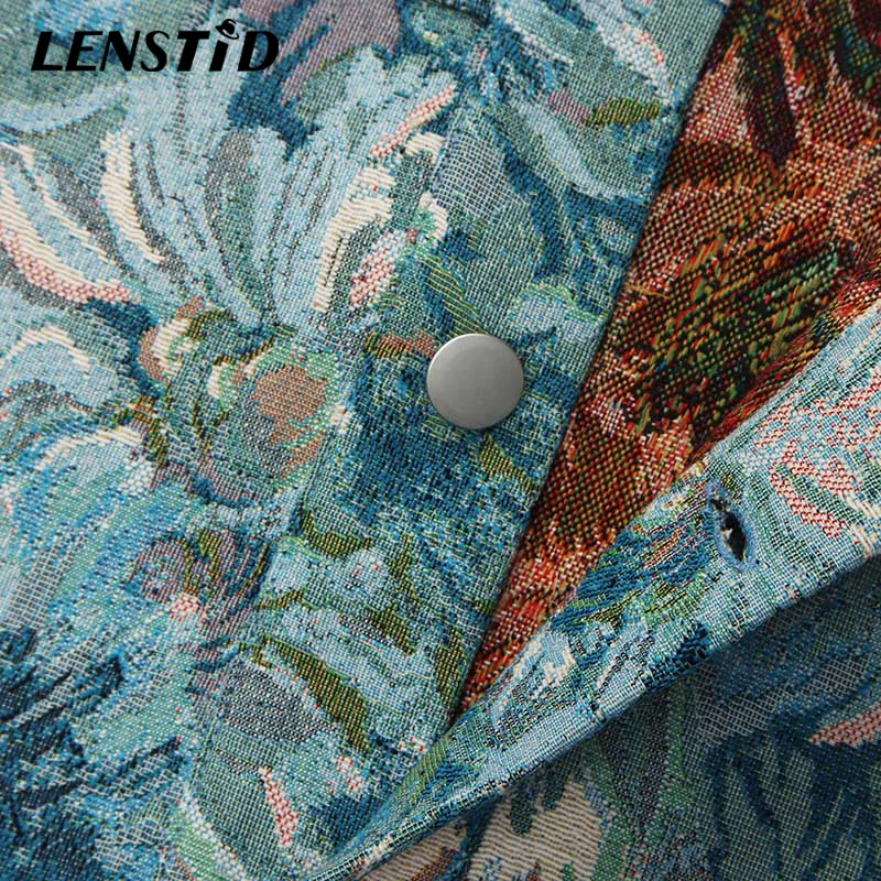 LENSTID Autumn Men Hip Hop Streetwear Jackets Vintage Painting Flower Print Button Jacket Harajuku Cotton Casual Outwear Coats
LENSTID Autumn Men Hip Hop Streetwear Jackets Vintage Painting Flower Print Button Jacket Harajuku Cotton Casual Outwear Coats