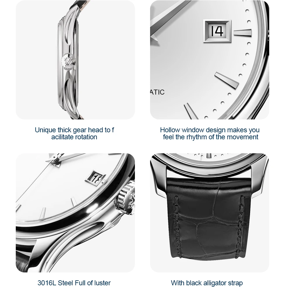 Switzerland Luxury Brand Men's Watch For Rolexable Leather Men Mechanical Watches Leather Automatic Self-wind relgio masculino
Switzerland Luxury Brand Men's Watch For Rolexable Leather Men Mechanical Watches Leather Automatic Self-wind relgio masculino