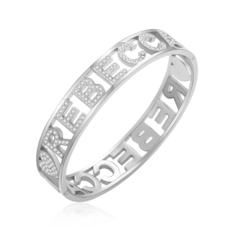 Women's Stainless Steel Bracelet Hidden Buckle Bangles Crystal REBECCA Letters Pulseira Bileklik Luxury Jewelry Accessories Gift
Women's Stainless Steel Bracelet Hidden Buckle Bangles Crystal REBECCA Letters Pulseira Bileklik Luxury Jewelry Accessories Gift