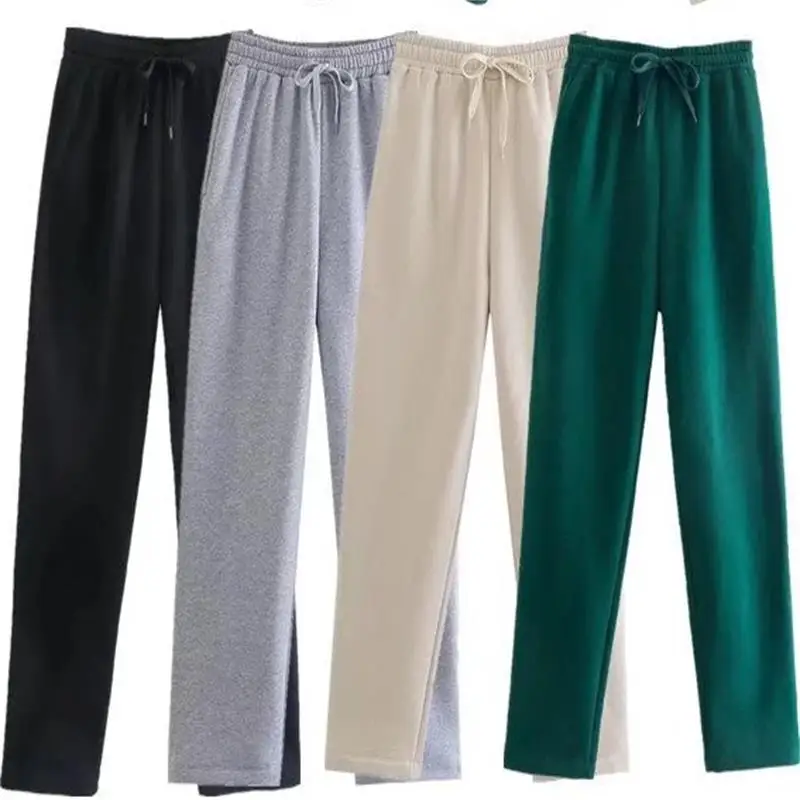 TRAF Women 2021 Fashion Solid Color Side Pockets Fleece Jogging Pants Vintage High Elastic Waist Drawstring Trousers Streetwear
TRAF Women 2021 Fashion Solid Color Side Pockets Fleece Jogging Pants Vintage High Elastic Waist Drawstring Trousers Streetwear