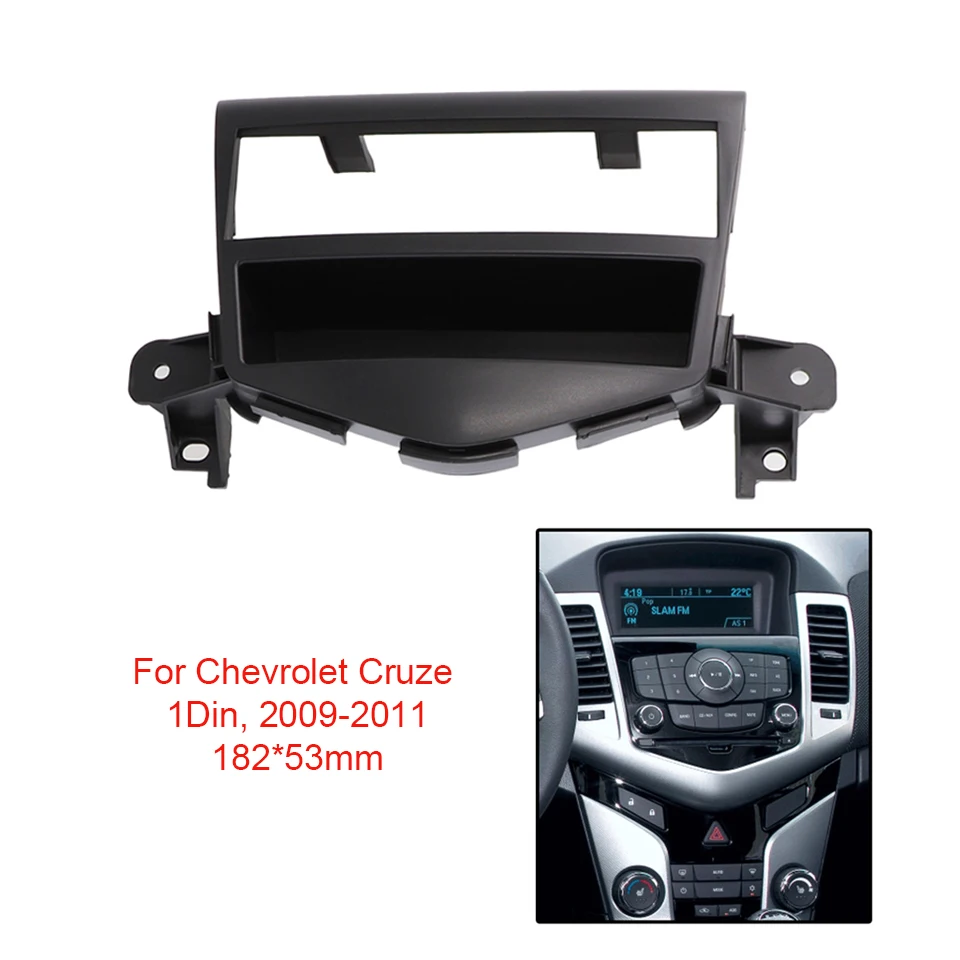 1Din Автомобильный CD GPS Радио рамка Монтажная стереопанель панель для Chevrolet Cruze