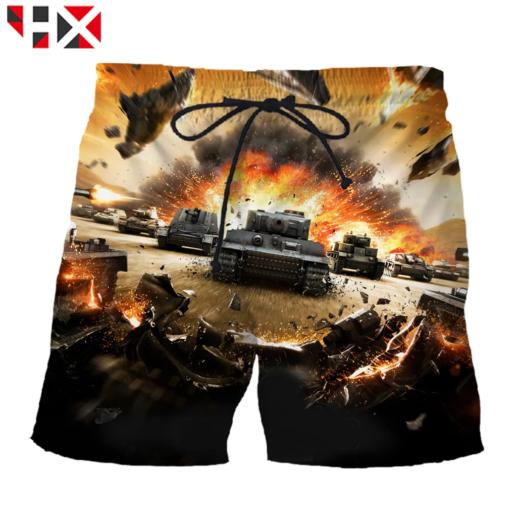HX Summer Trend World of Tanks Shorts 3D Print Shorts Men/Women Harajuku Streetwear Style Men Shorts HX823
HX Summer Trend World of Tanks Shorts 3D Print Shorts Men/Women Harajuku Streetwear Style Men Shorts HX823