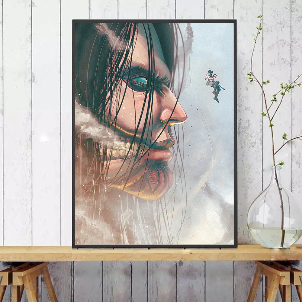 Attack on Titan Eren Yeager Poster HD prints Anime Canvas Painting Vintage Retro Wall Art Print Picture for Living Room Decor
Attack on Titan Eren Yeager Poster HD prints Anime Canvas Painting Vintage Retro Wall Art Print Picture for Living Room Decor