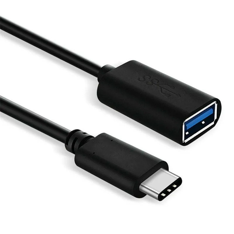 Type-c OTG Cable USB 3.0 Female To Type C Male Adapter for Samsung/Vivo/Oppo/ Huawei/Xiaomi/Sync Oneplus 7pro Data Cord-Black
Type-c OTG Cable USB 3.0 Female To Type C Male Adapter for Samsung/Vivo/Oppo/ Huawei/Xiaomi/Sync Oneplus 7pro Data Cord-Black