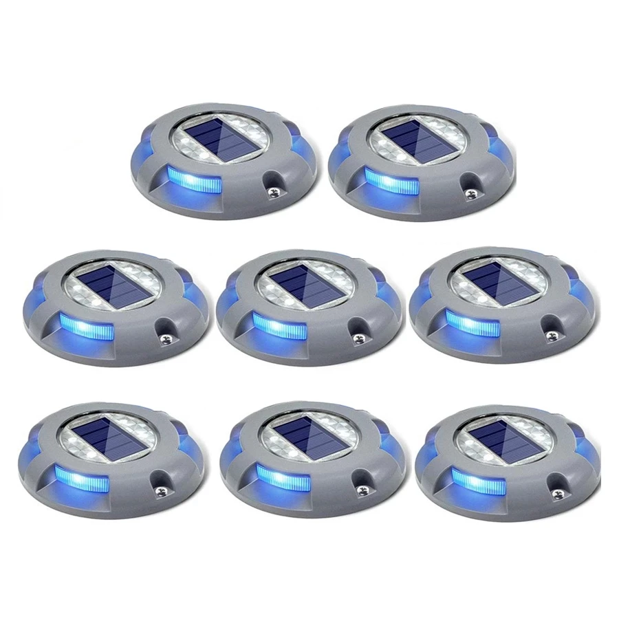 Solar Road Stud Lighting Aluminum 4-LED Dock Light Solar Outdoor Road Driveway Path Ground Light Waterproof Stair Markers Light
Solar Road Stud Lighting Aluminum 4-LED Dock Light Solar Outdoor Road Driveway Path Ground Light Waterproof Stair Markers Light