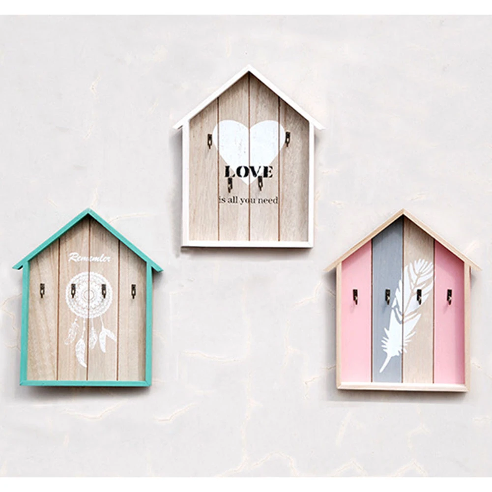 Wall Holder Wood Key Rack Organizer Mount Hooks Home Entrance Door Key Box Mail Hanger with 4 Key Hooks Wooden Crafts
Wall Holder Wood Key Rack Organizer Mount Hooks Home Entrance Door Key Box Mail Hanger with 4 Key Hooks Wooden Crafts