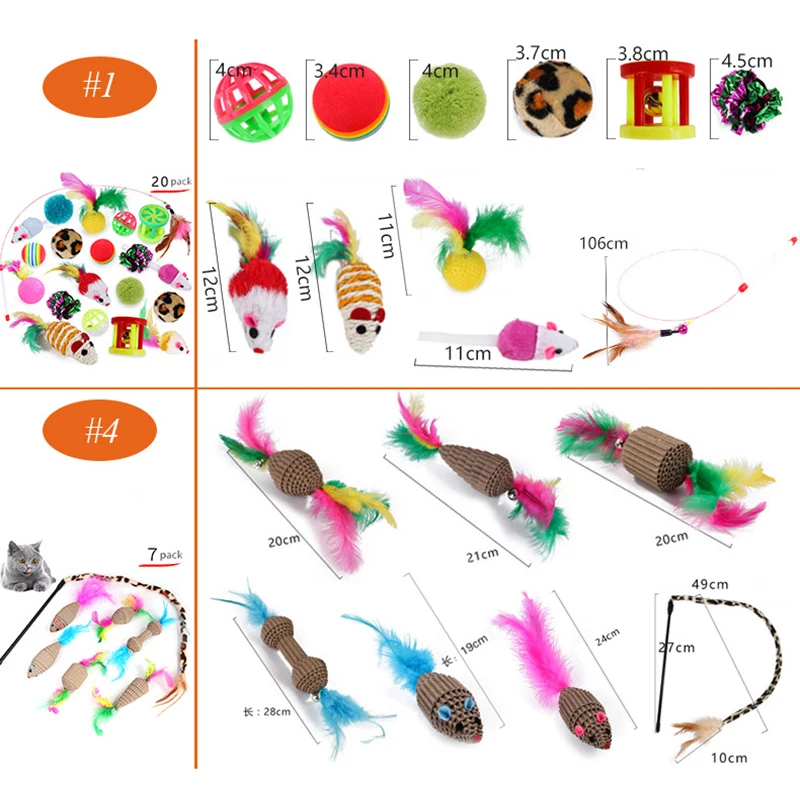 Hot Sold Cat Interactive Toy Stick Feather Wand Teaser Wand Cat Tunnel Toy Mice & Balls Pet Assortment Variety Catnip Toy Set
Hot Sold Cat Interactive Toy Stick Feather Wand Teaser Wand Cat Tunnel Toy Mice & Balls Pet Assortment Variety Catnip Toy Set