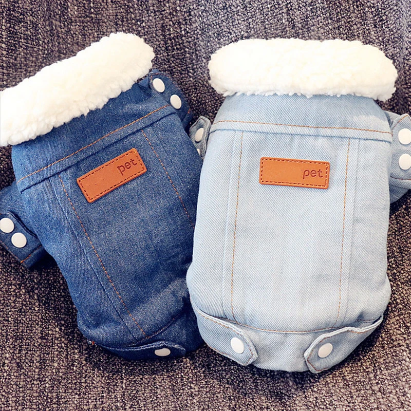 Luxury Winter Dog Jacket Puppy Dog Clothes Pet Outfitters Dog Denim Coat Jeans Warm Costume Chihuahua Poodle Pet Clothing
Luxury Winter Dog Jacket Puppy Dog Clothes Pet Outfitters Dog Denim Coat Jeans Warm Costume Chihuahua Poodle Pet Clothing