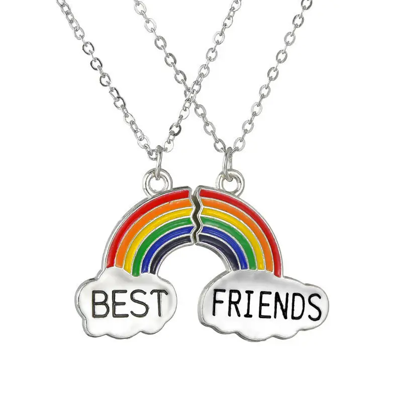 Couples Matching Rainbow White Cloud Pendant Necklace For Women Best Friend Friendship Vintage Statement Choker Jewelry Goth
Couples Matching Rainbow White Cloud Pendant Necklace For Women Best Friend Friendship Vintage Statement Choker Jewelry Goth