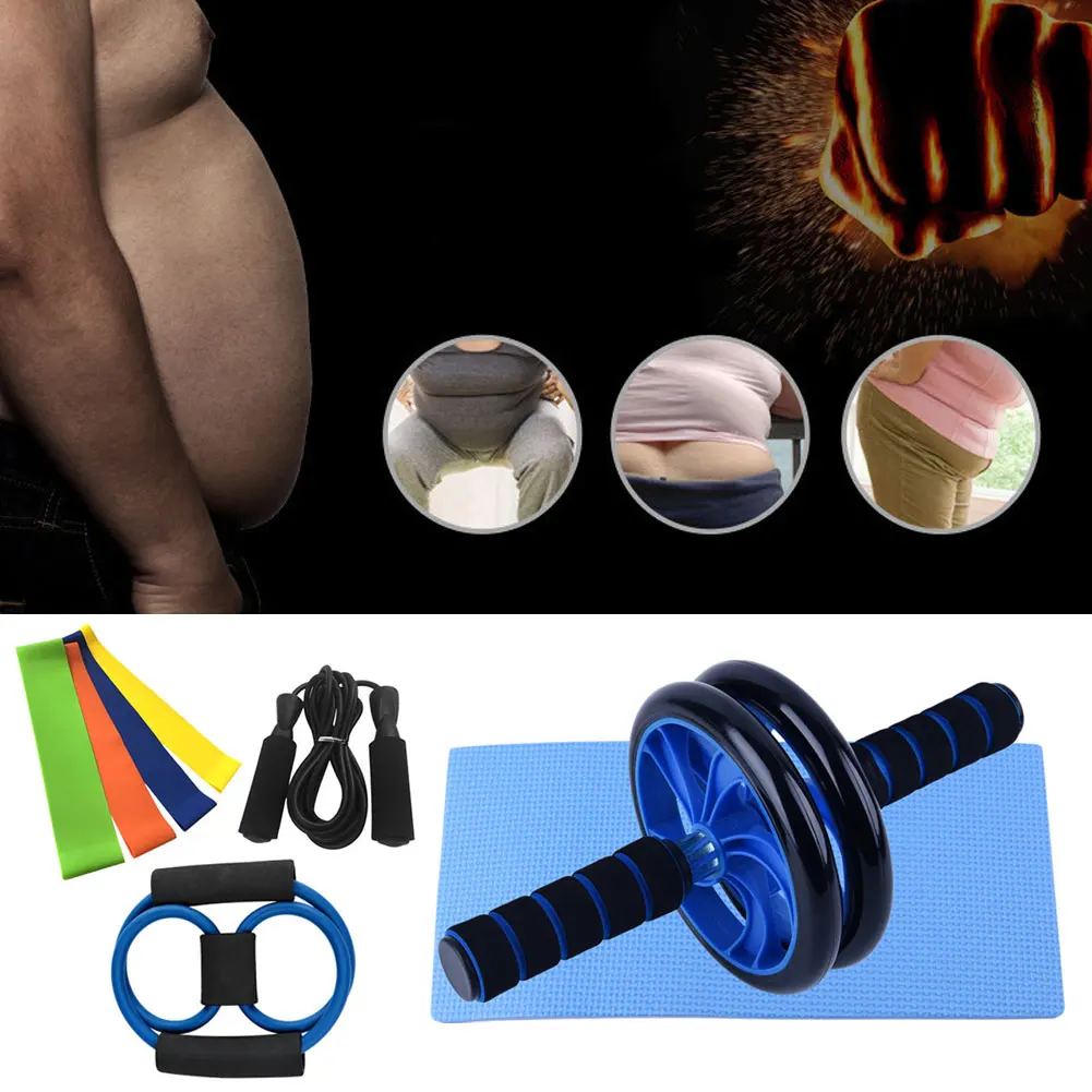 8 In 1 Ab Roller Jump Rope Sport Home Abdominal Wheel With Mat Resistance Band For Arm Waist Leg Workout Gym Fitness Equipment
8 In 1 Ab Roller Jump Rope Sport Home Abdominal Wheel With Mat Resistance Band For Arm Waist Leg Workout Gym Fitness Equipment