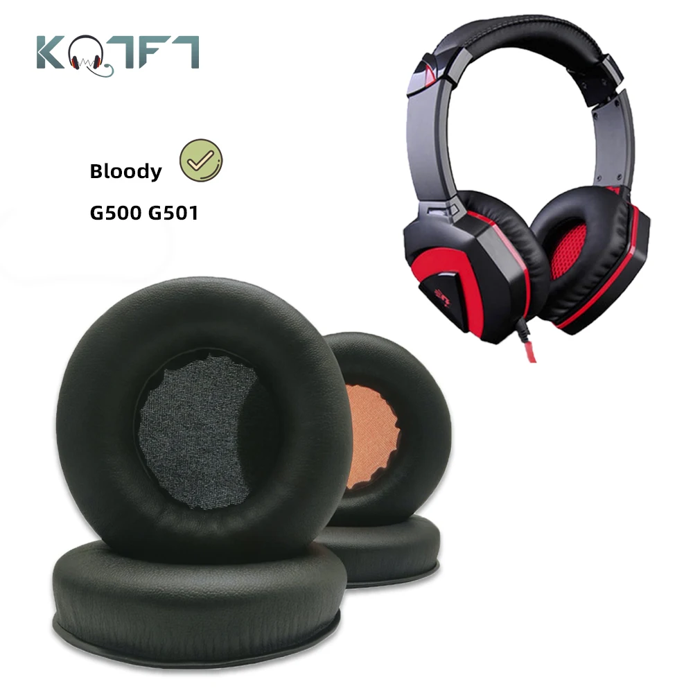

KQTFT 1 Pair of Replacement EarPads for Bloody G500 G501 G-500 G-501 G 500 G 501 Headset Ear pads Earmuff Cover Cushion Cups